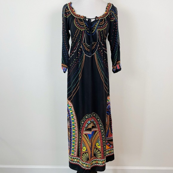 Flying Tomato Dresses & Skirts - Flying Tomato Women Boho Indie Cottage Tribal Maxi Dress Medium Hippie Trad Wife